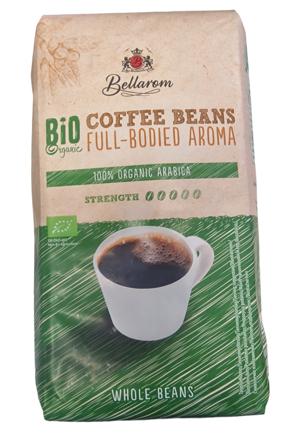 Levně Bellarom Bio Organická Eko Káva 500g