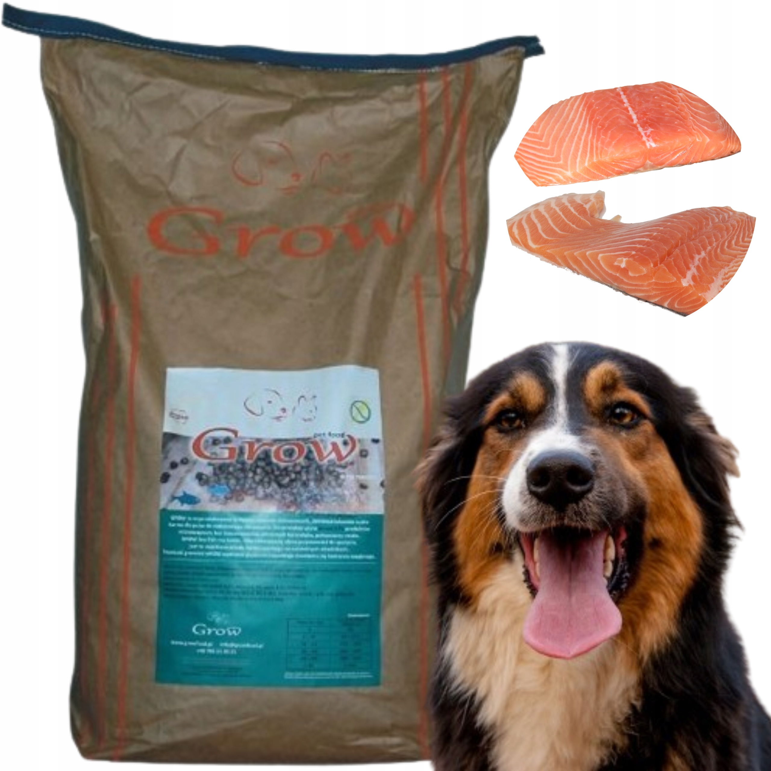 Levně Grow Ryba Morska Junior L Suché Krmivo Pro Štěňata 7 kg