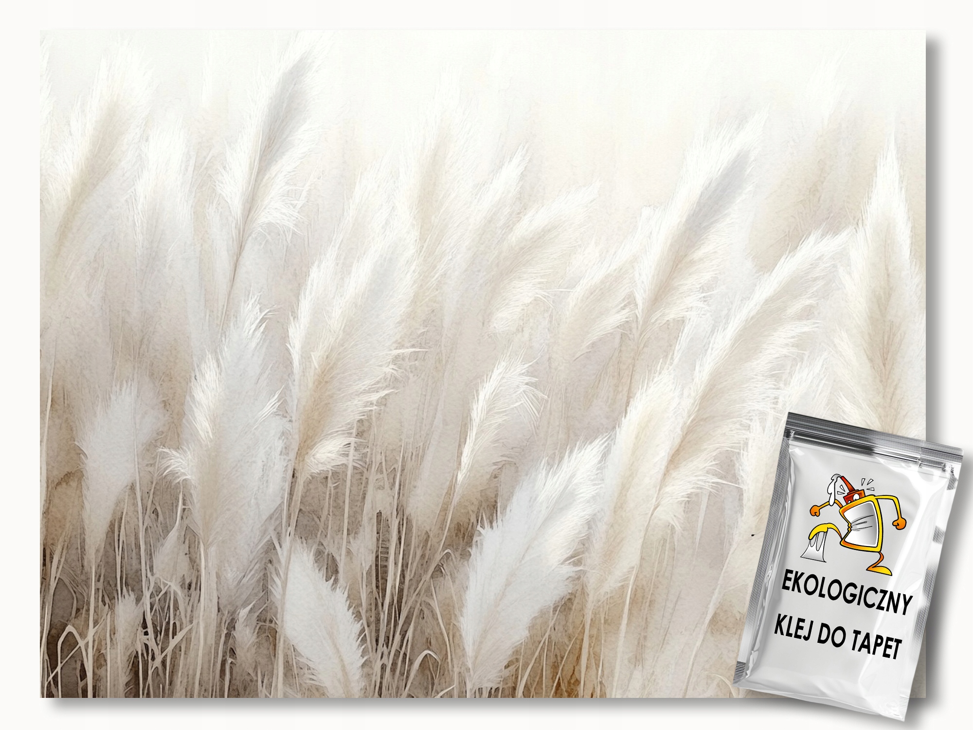 Fototapeta Flizelina Příroda Tráva Pampasová Puch Boho Scandi 254x184 130g