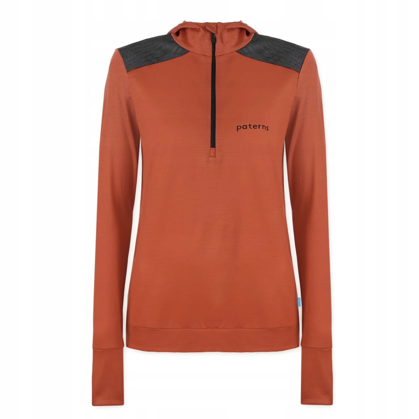 Bluza damska z wełny merino 100% trekkingowa termoaktywna ceglana L