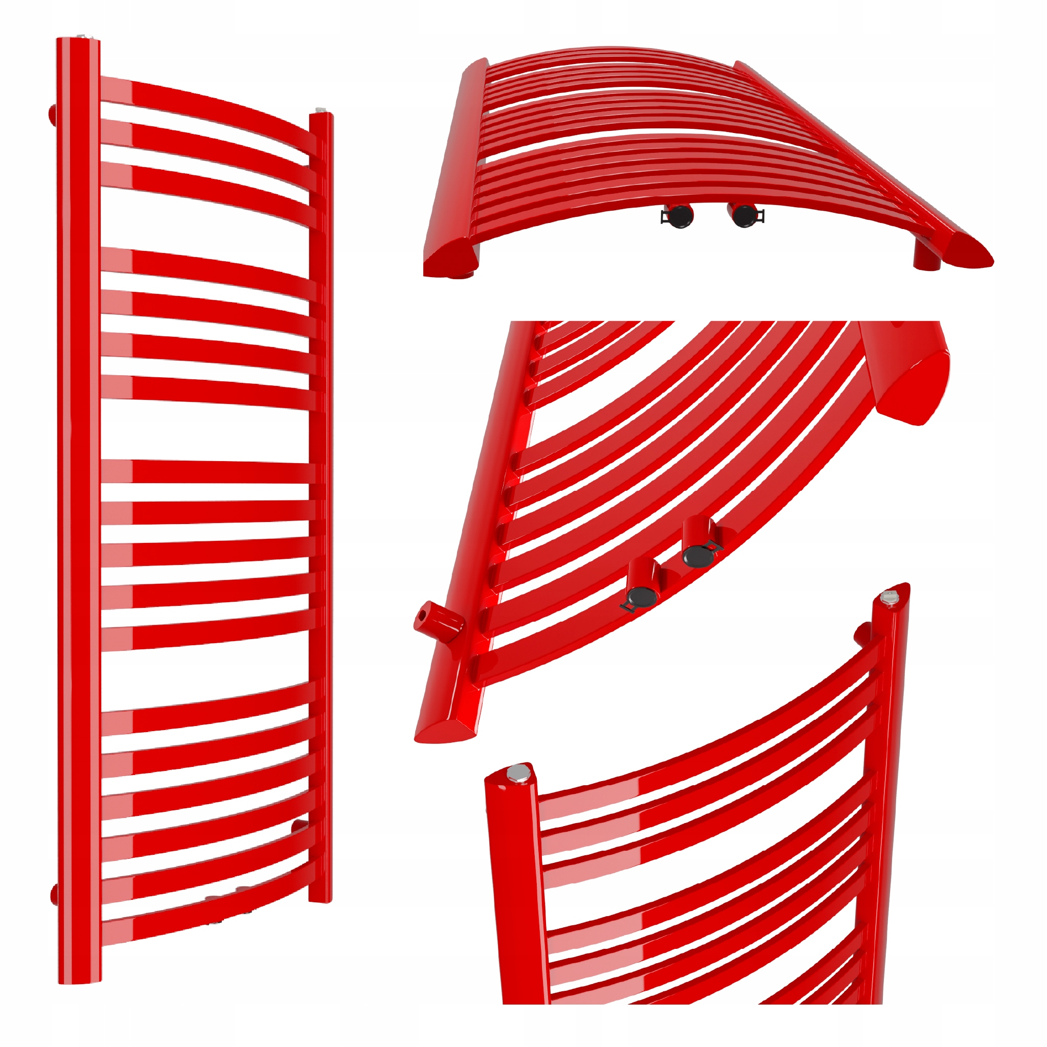 Koupelnový Radiátor Classic-mid 1350x470 Červený