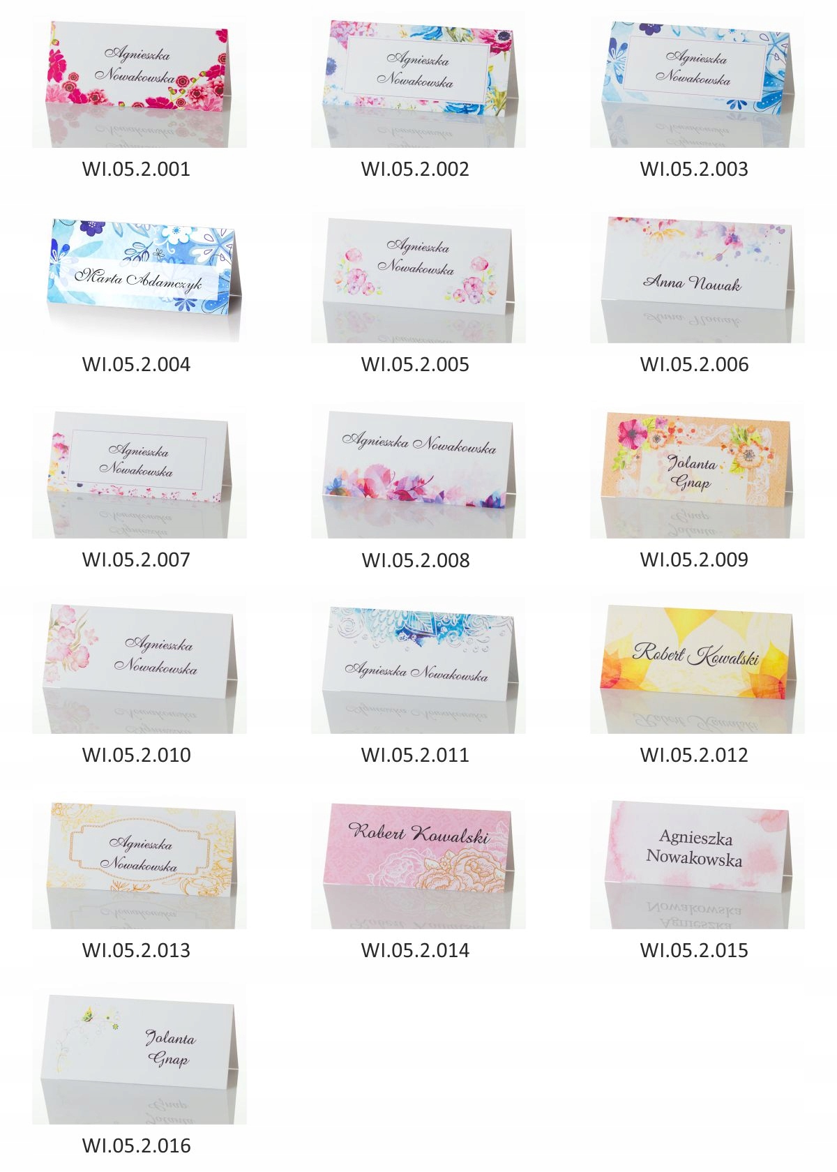 Winietki na Komunię Chrzest urodziny imieniny 18-stkę - 75 wzorów 10 szt Kolor dominujący wielokolorowy