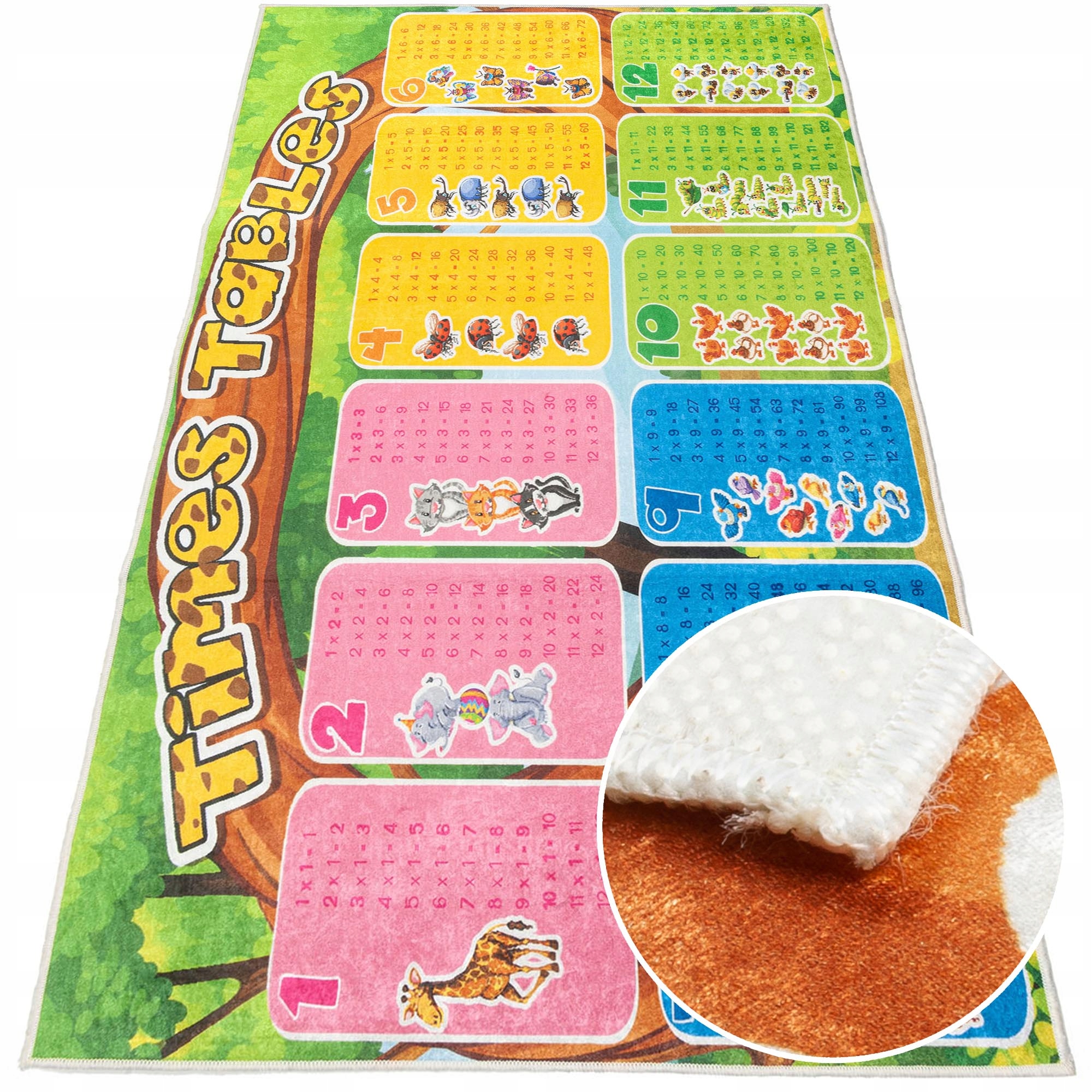 Dywan z krótkim włosiem MultiDecor 80 x 150 cm (504761 wzór edukacyjny