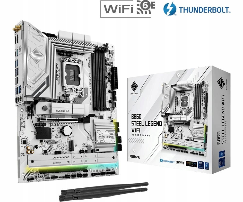ASRock Mb Sc LGA1851 B860 Steel Legend WiFi, Intel B860, 4xDDR5, …