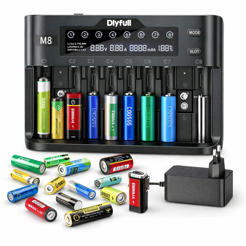 Nabíječka pro baterie a malé akumulátory I M8 I 2000 mA I Univerzální 12V