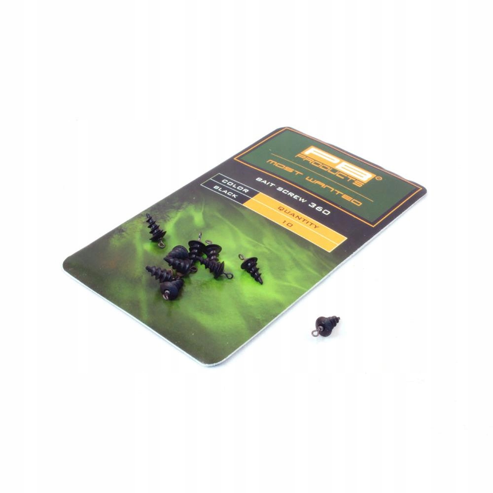 Pb Products Bait Screw 360 Black 10szt wkrętka do kulek