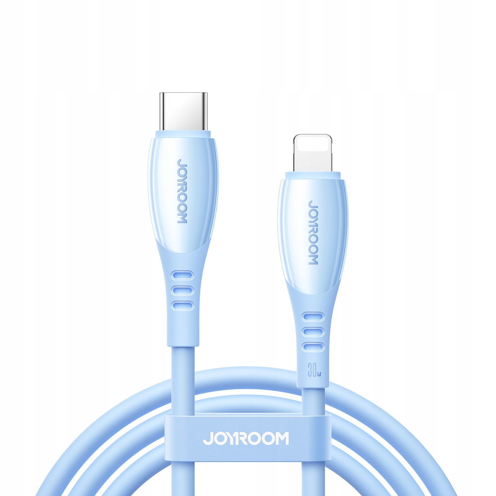 Kabel przewód Usb-c iPhone Lightning Vibrant Series 30W 1.2m niebieski