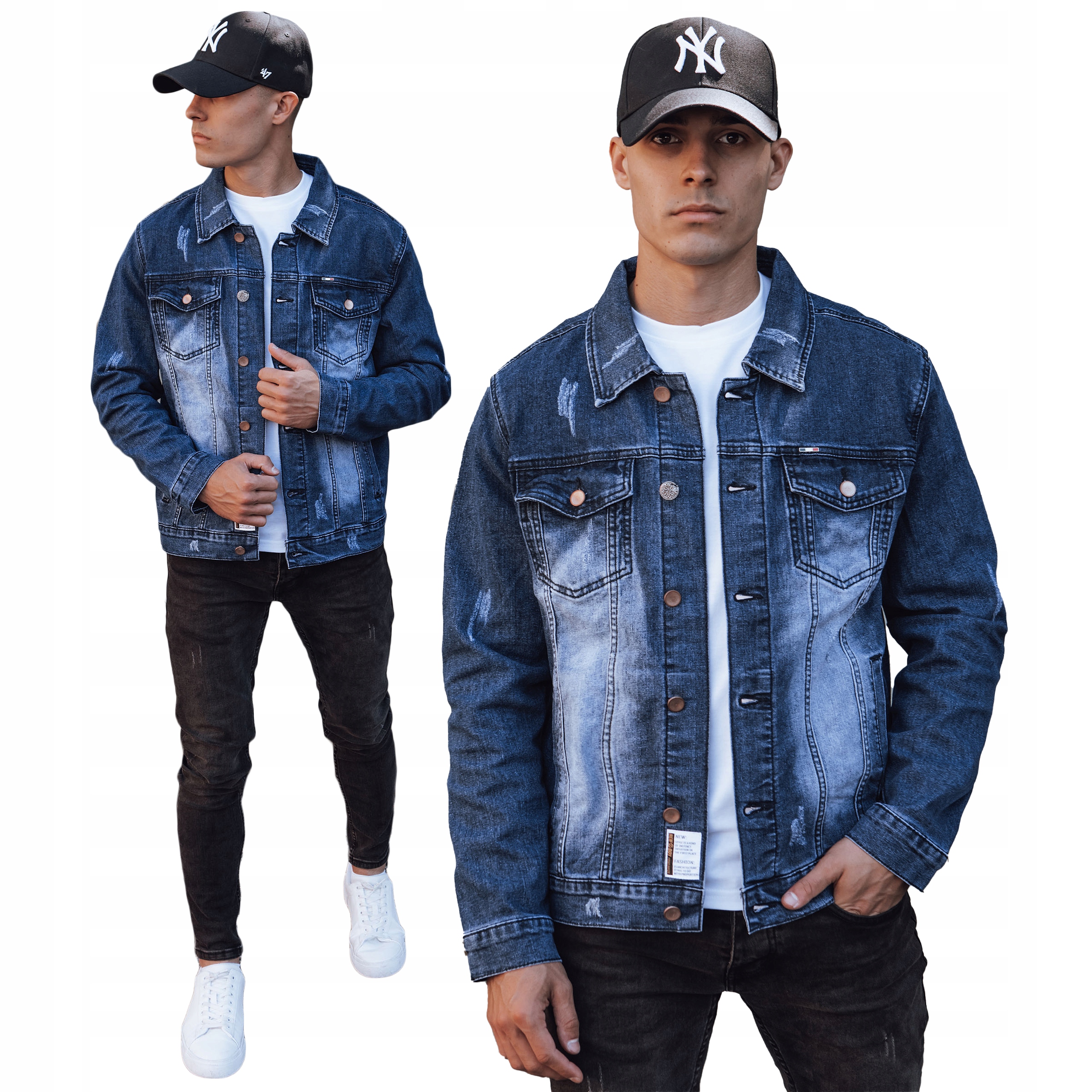 Kurtka Męska Jeansowa Niebieska Katana TX4851 M