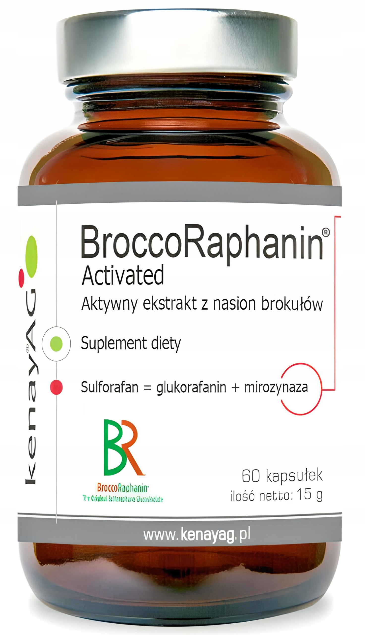 Brokuły ekstrakt z nasion 10% aktywowany BroccoRaphanin 60 kapsułek