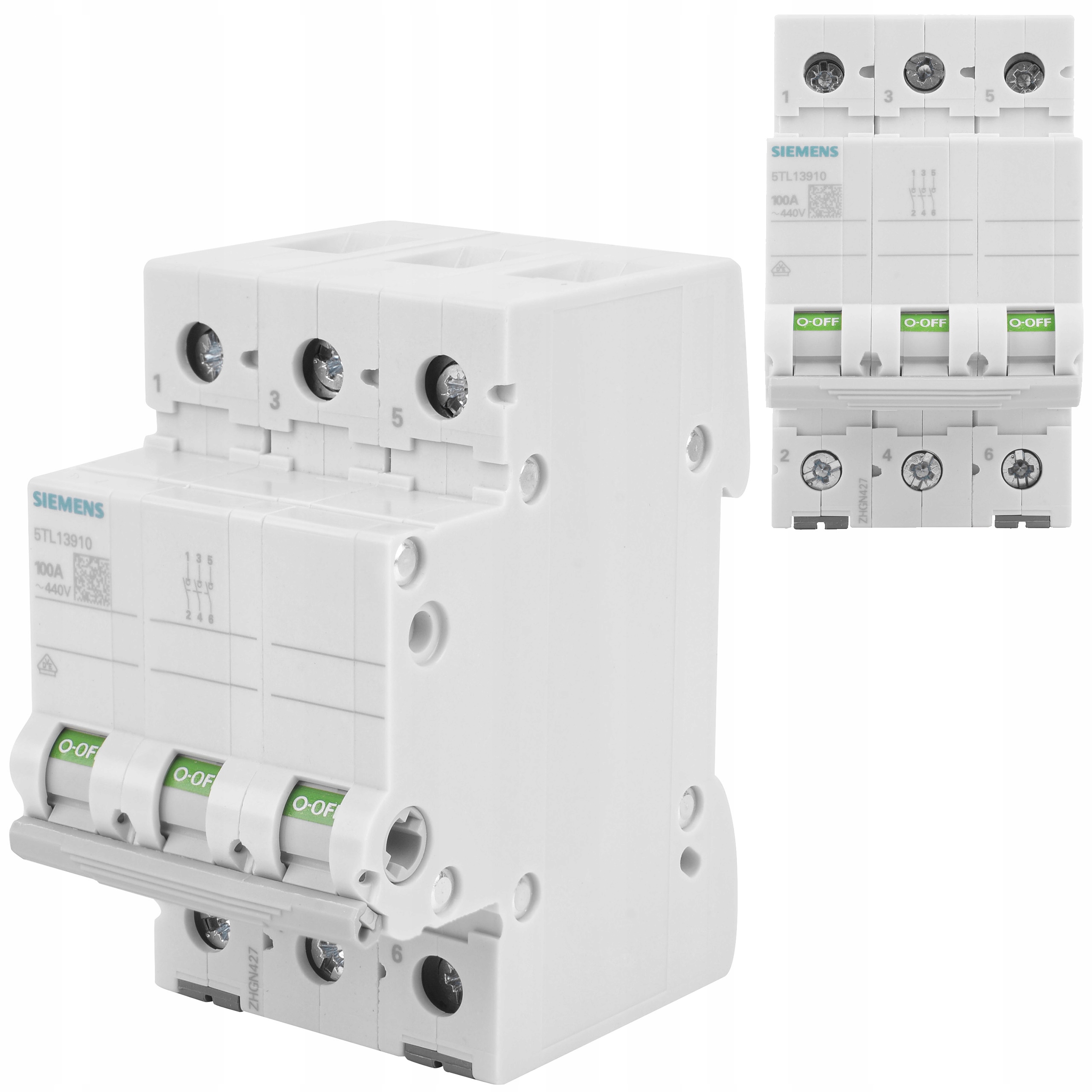 

Rozłącznik modułowy 100A 3P 400V Siemens