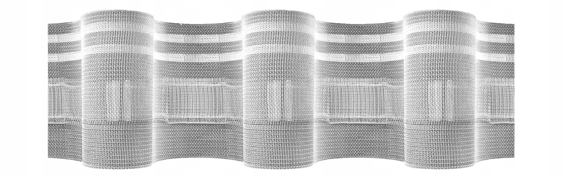 Taśma Marszcząca do Firan 10 cm FALA 1:2