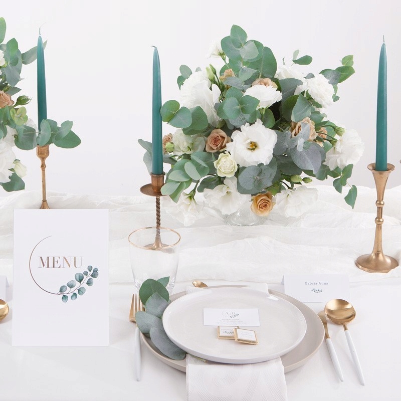 CZEKOLADKI NA CHRZEST/KOMUNIĘ IMIĘ EUKALIPTUS 10sz Przeznaczenie dla gości