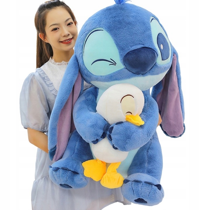 HATALMAS STICH ÖLELÉS KABALAFIGURA KACSA INTERNET SLÁGER 80CM PLÜSS