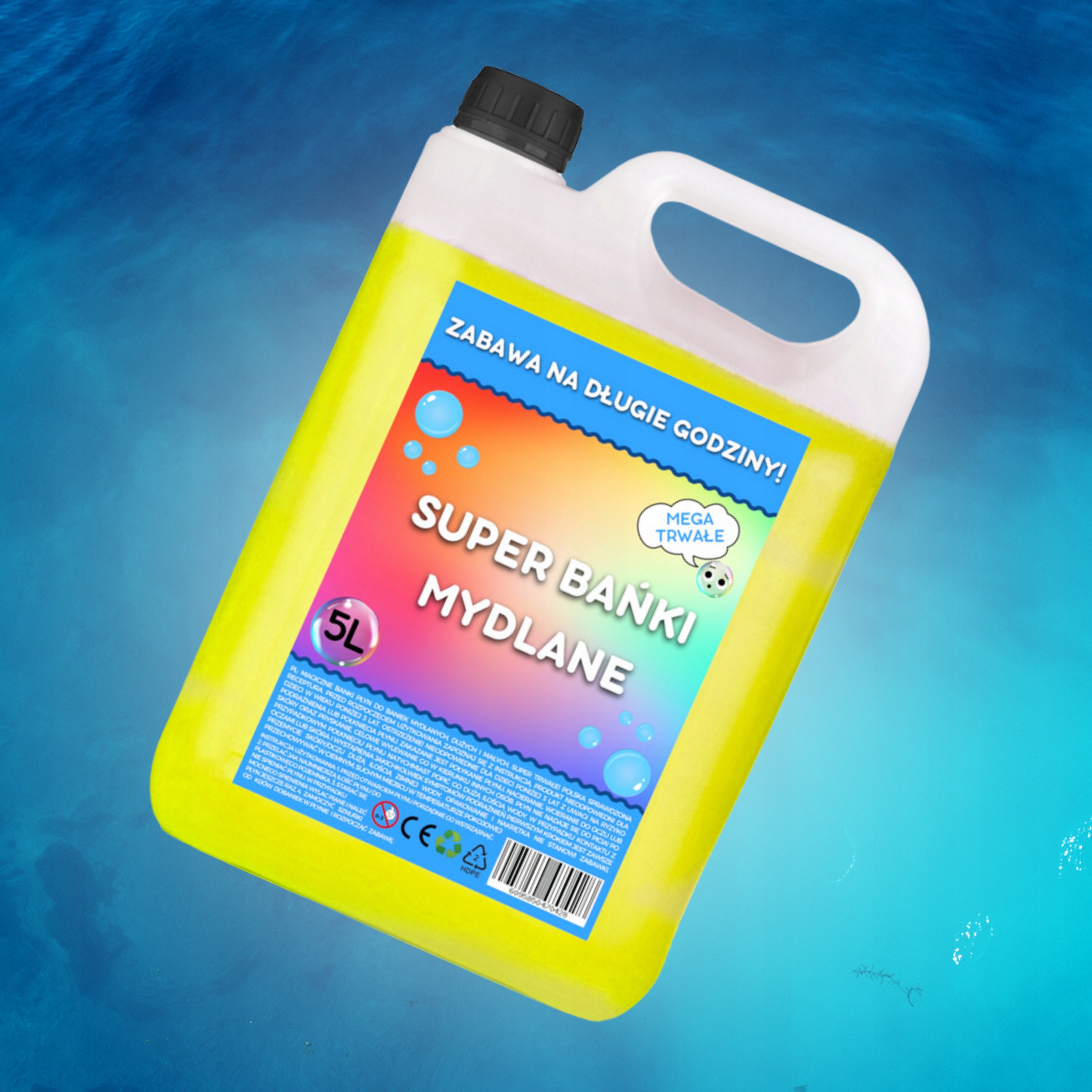 PŁYN DO DUŻYCH BANIEK MYDLANYCH 5l BAŃKI MYDLANE EAN (GTIN) 6095855755766
