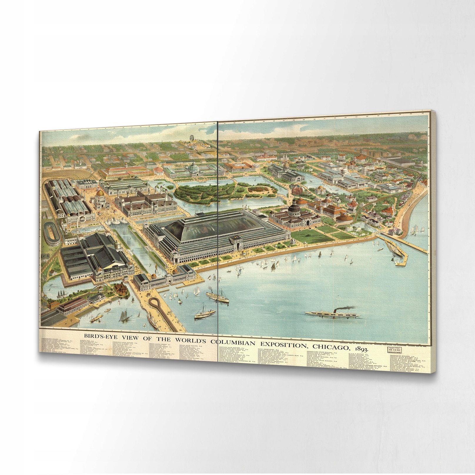 Fotoobraz canvas 80x60 Letecký pohled na Chicago