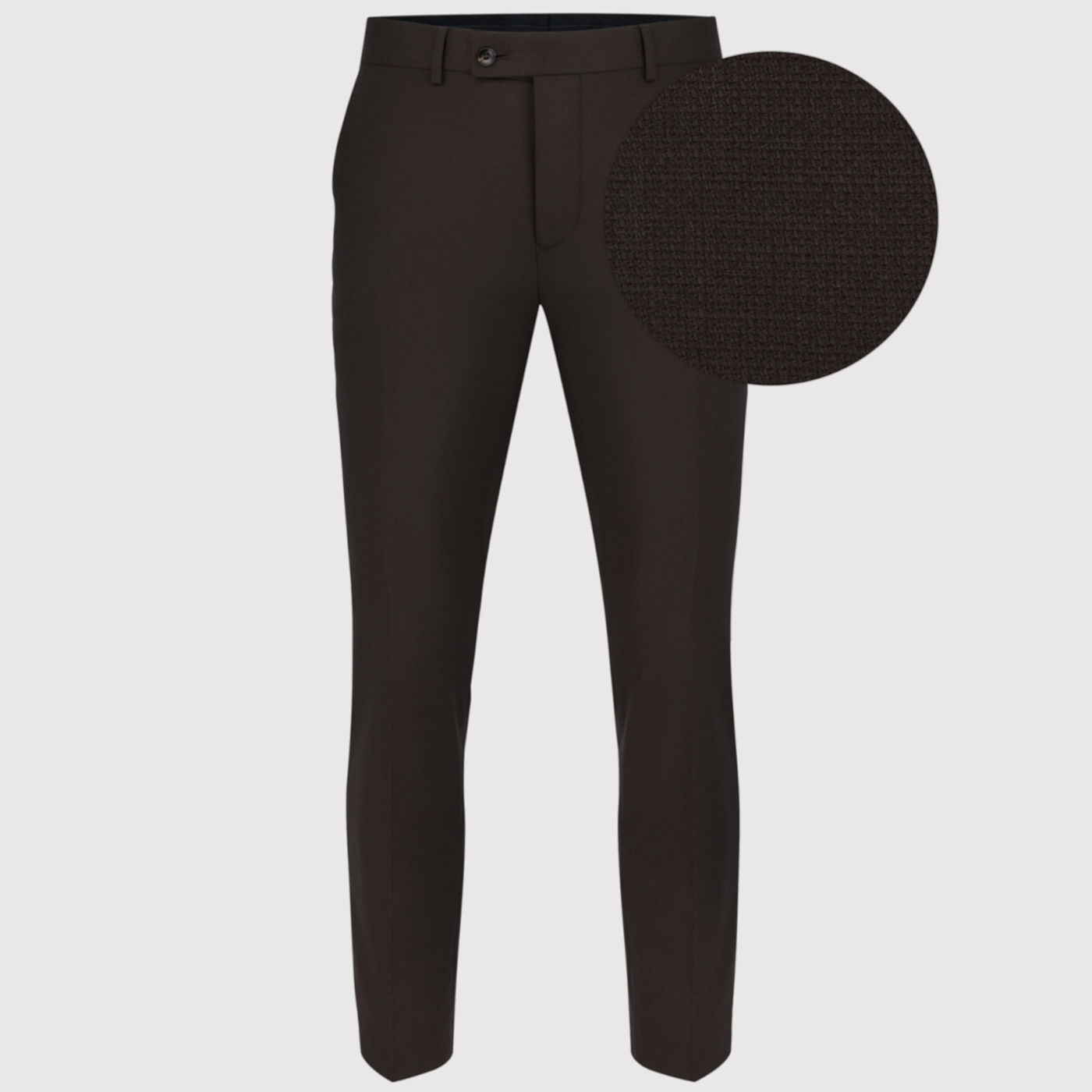 Hnědé oblekové kalhoty Pako Lorente 176/112