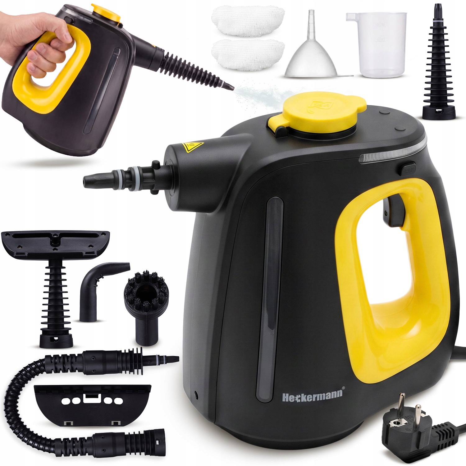Parní Čistič 550 ML Tlakový Čistič Oken Spár, Ruční Parní Čistič 1350 W