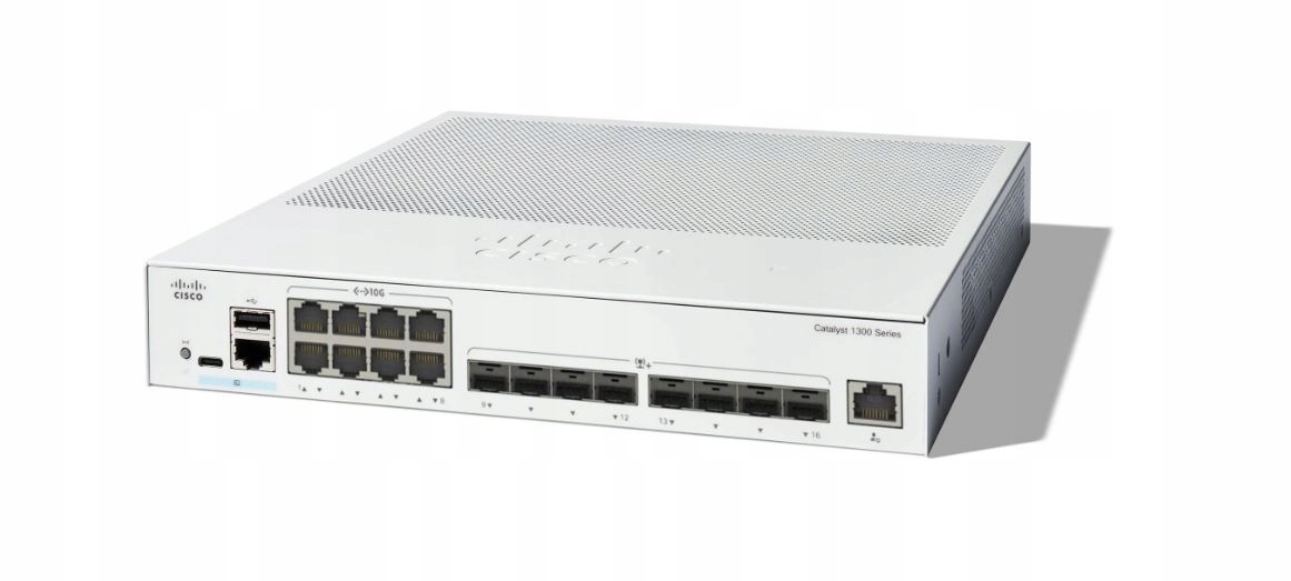 Cisco Catalyst C1300-16XTS sieťové prepínače, riadené, L2/L3, sivé