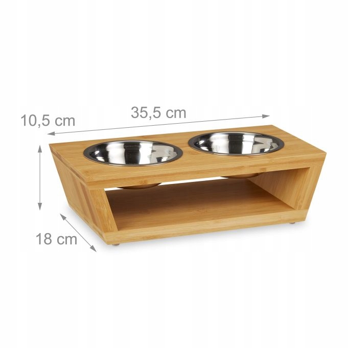 Levně dvojitá miska pro psa kočku relaxdays