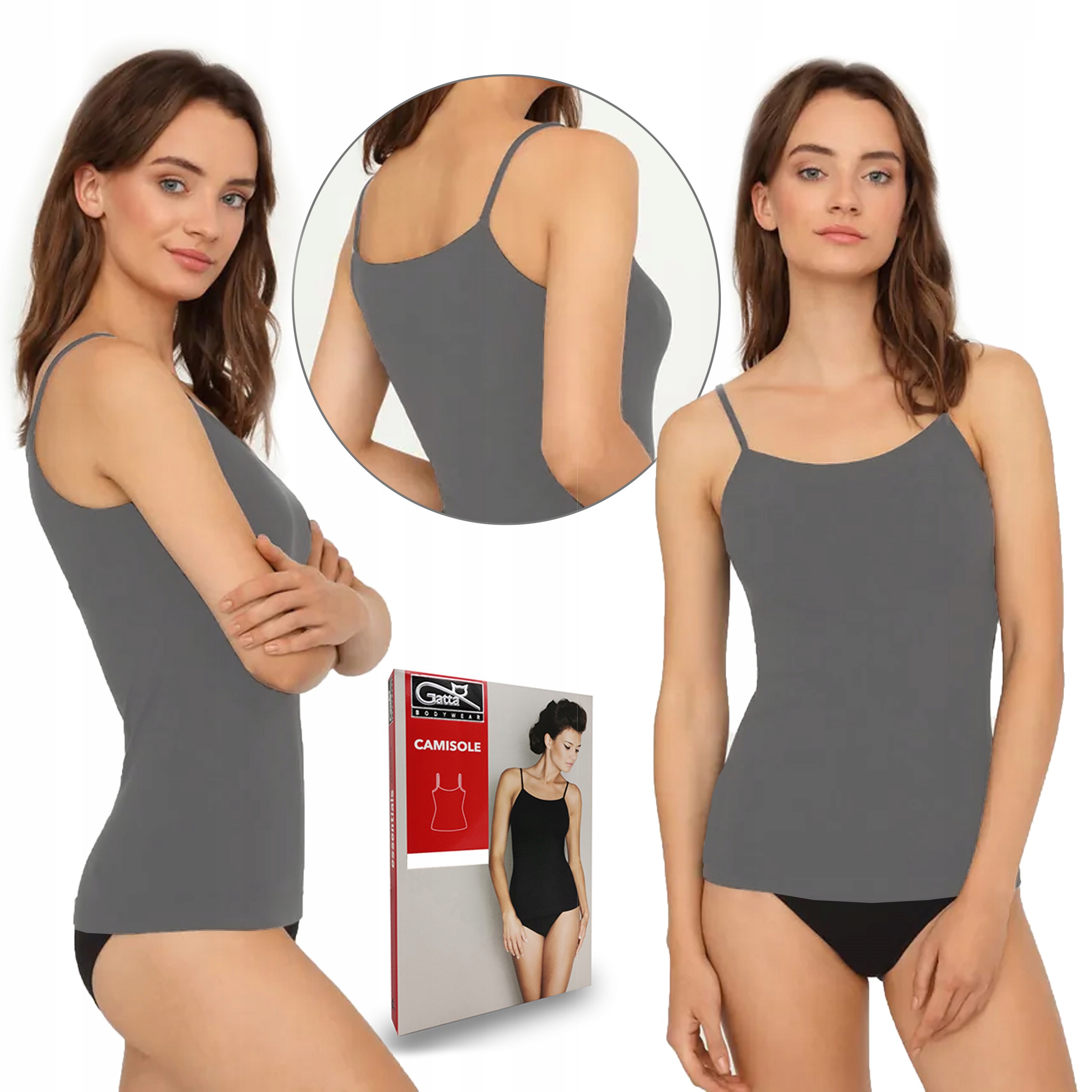 

Koszulka na ramiączkach Gatta Camisole, grigio, M