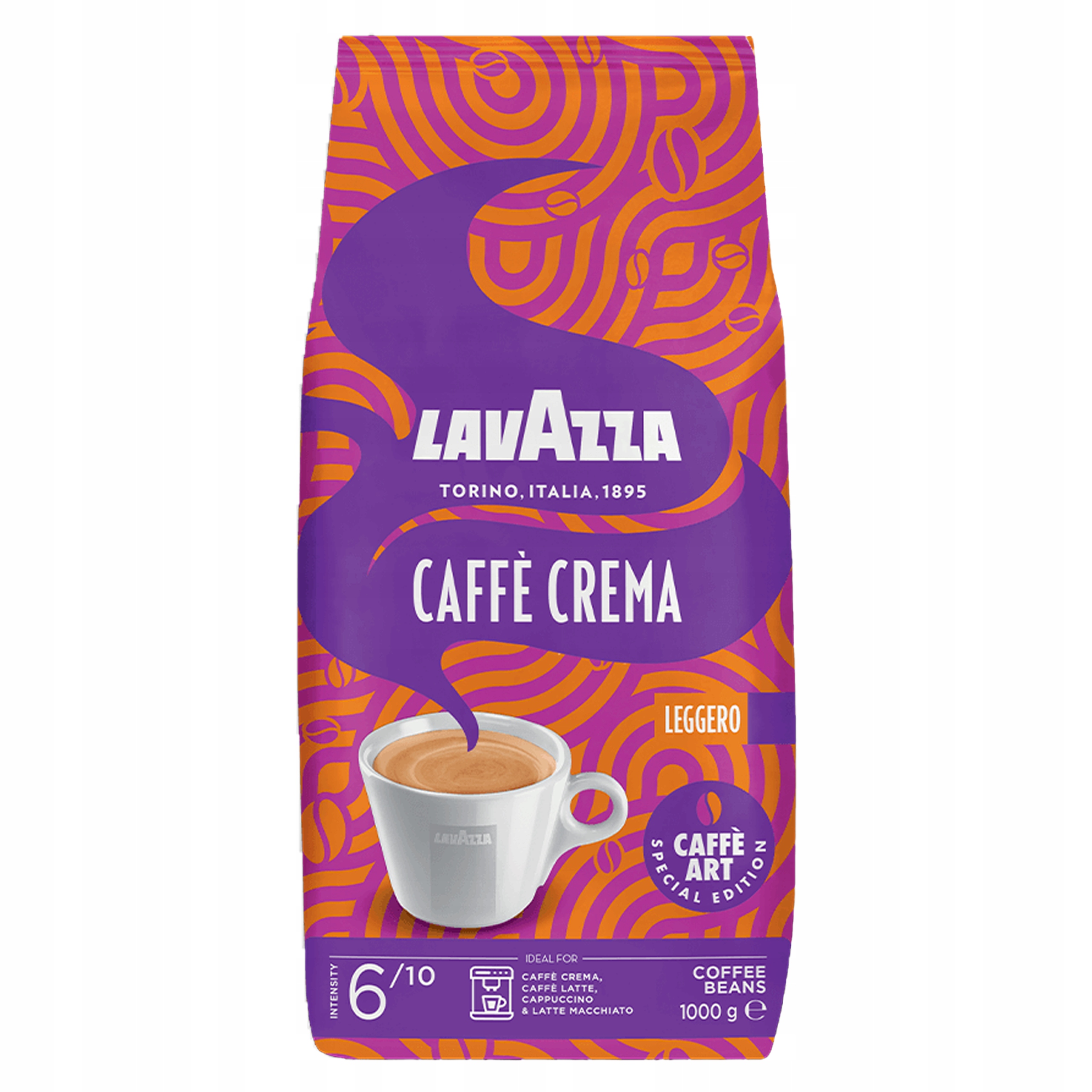 Levně Lavazza káva káva Caffe Crema Leggero směs pražených zrn 1 Kg