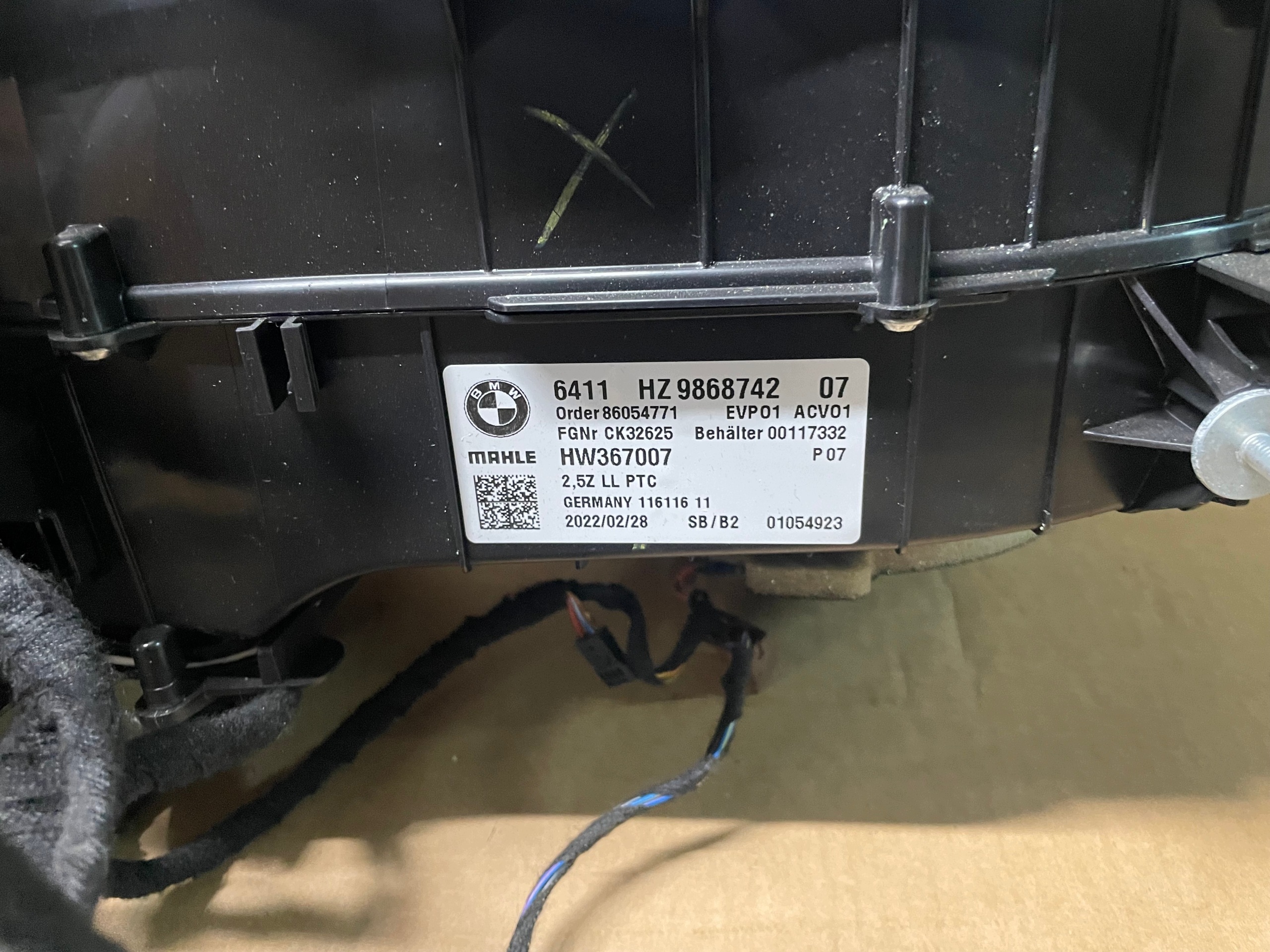heater heating BMW 5 G30 G31 LCI 2022r
