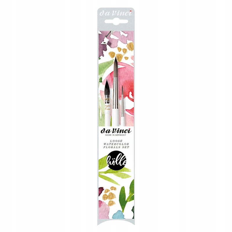 Smíšené štětce DaVinci Watercolor Florals Set 3 kusů 4190