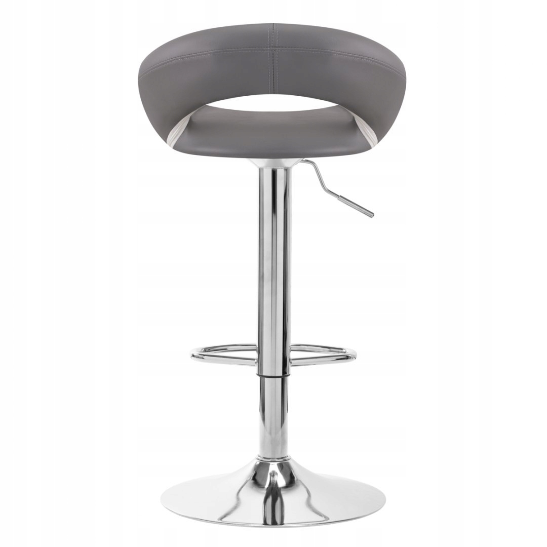 HOKER BAROWY QS-B10 SZARY Wysokość mebla 123 cm