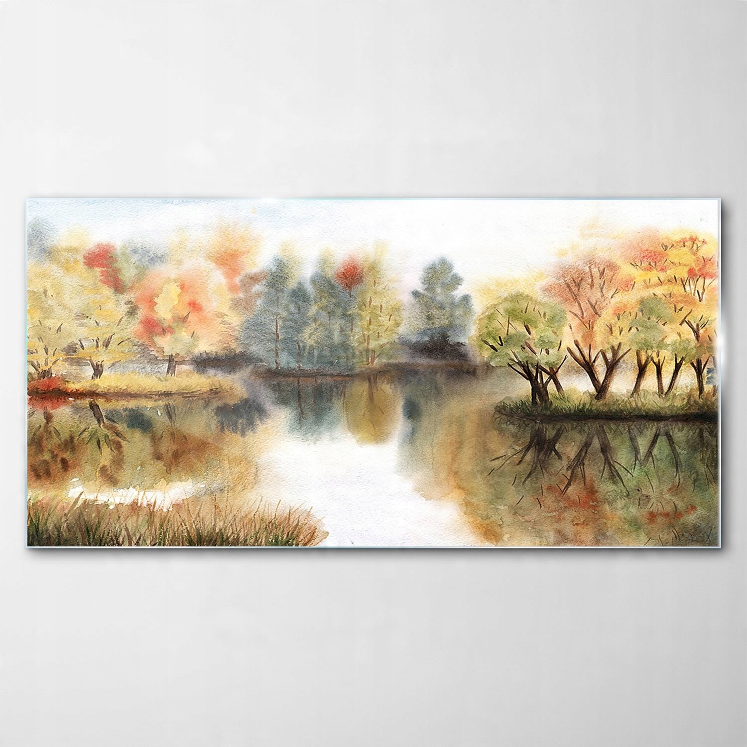 

Hartowany Obraz Szklany Akwarele Jesień 120x60