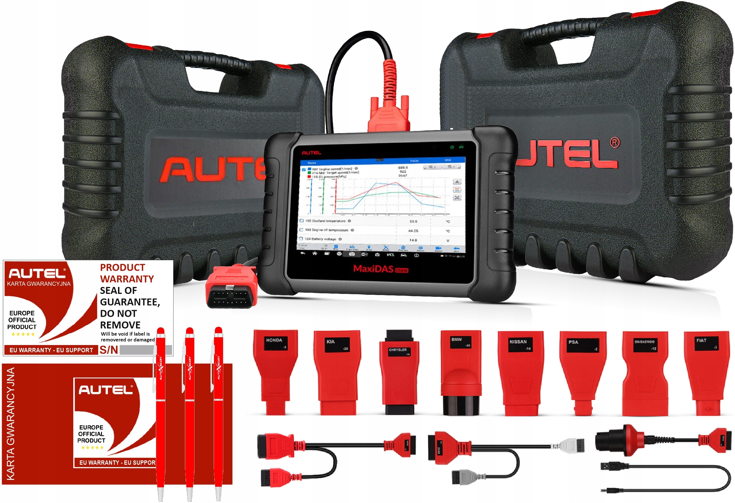 TESTER DIAGNOSTYCZNY SKANER AUTEL DS808 ADAPTACJA Marka Autel