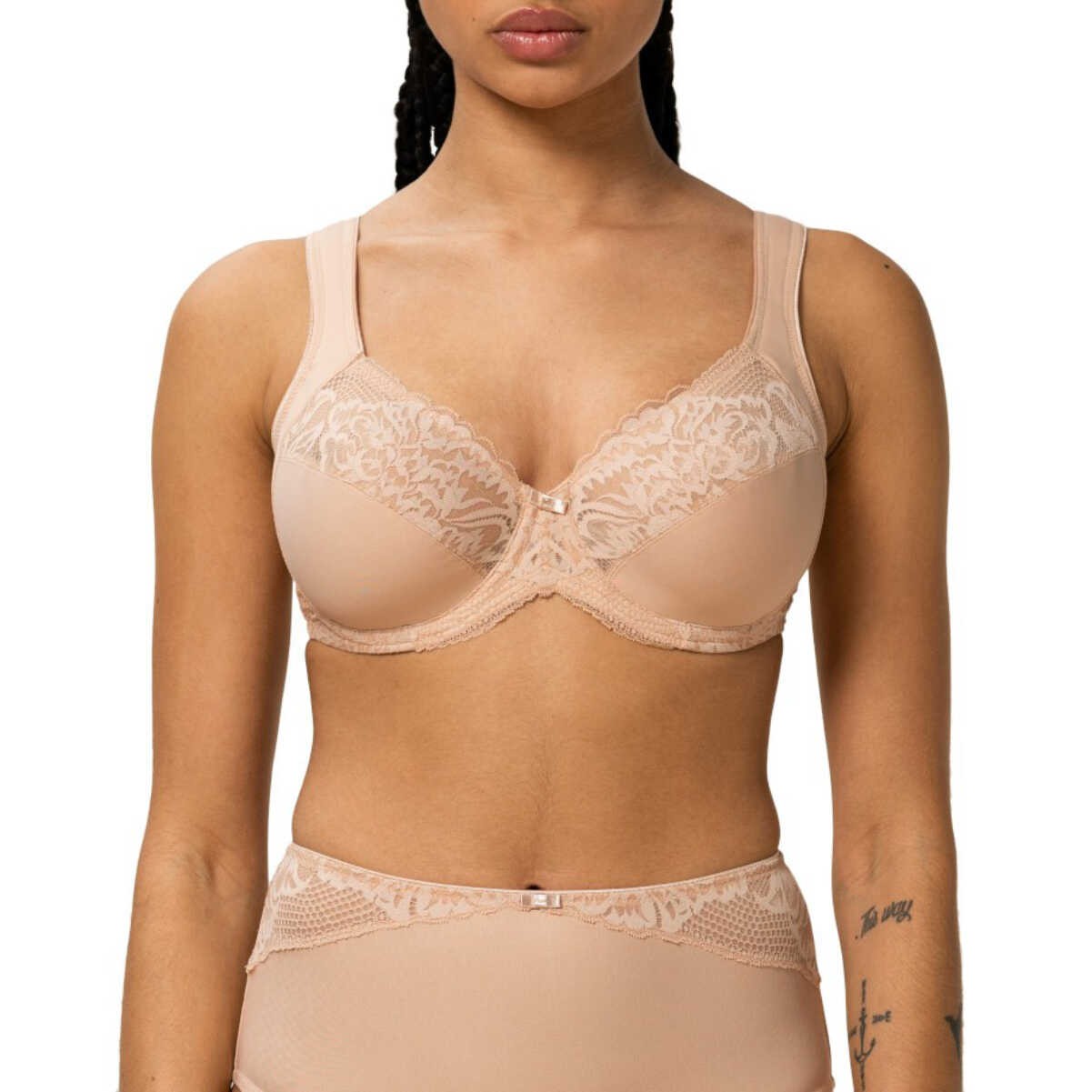 Podprsenka měkká s kosticemi Modern Lace Cotton 00EP Triumph Béžová 95F