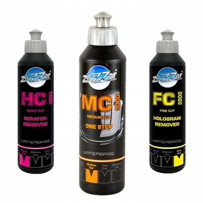 ZviZZer набор из 3 полировальных паст 250 мл MC HC FC
