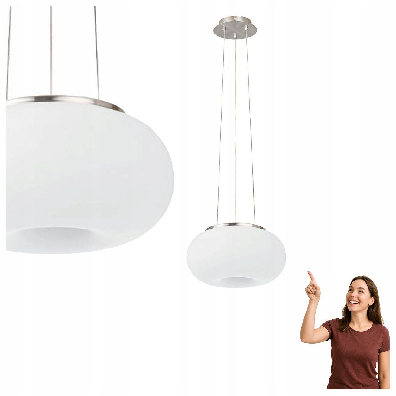 Závěsná lampa Optica 86813 Eglo