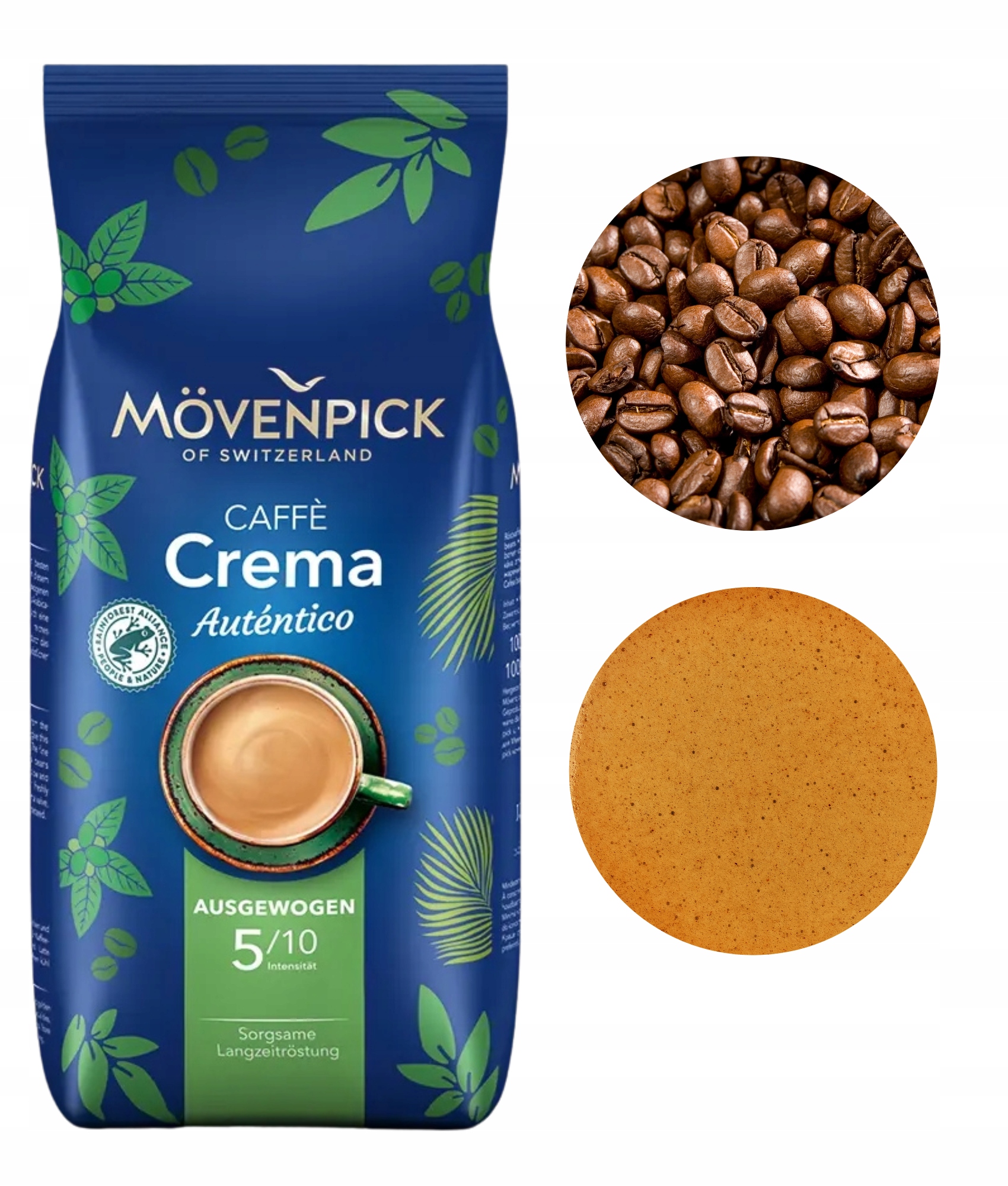 Levně Movenpick Crema Autentico středně pražená káva 1 kg