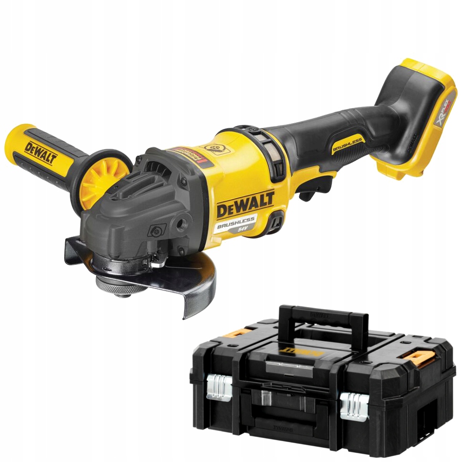 Szlifierka kątowa bezszczotkowa 125mm FlexVolt 54V Dewalt DCG418 Walizka
