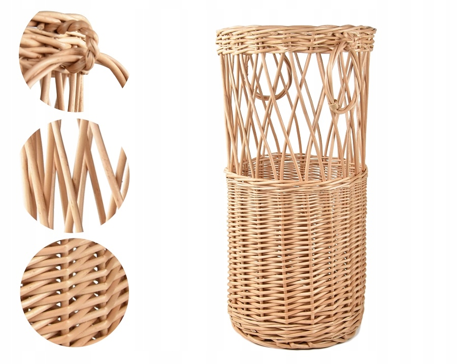 Proutěný koš Stojan na deštníky Parasolnik Pl