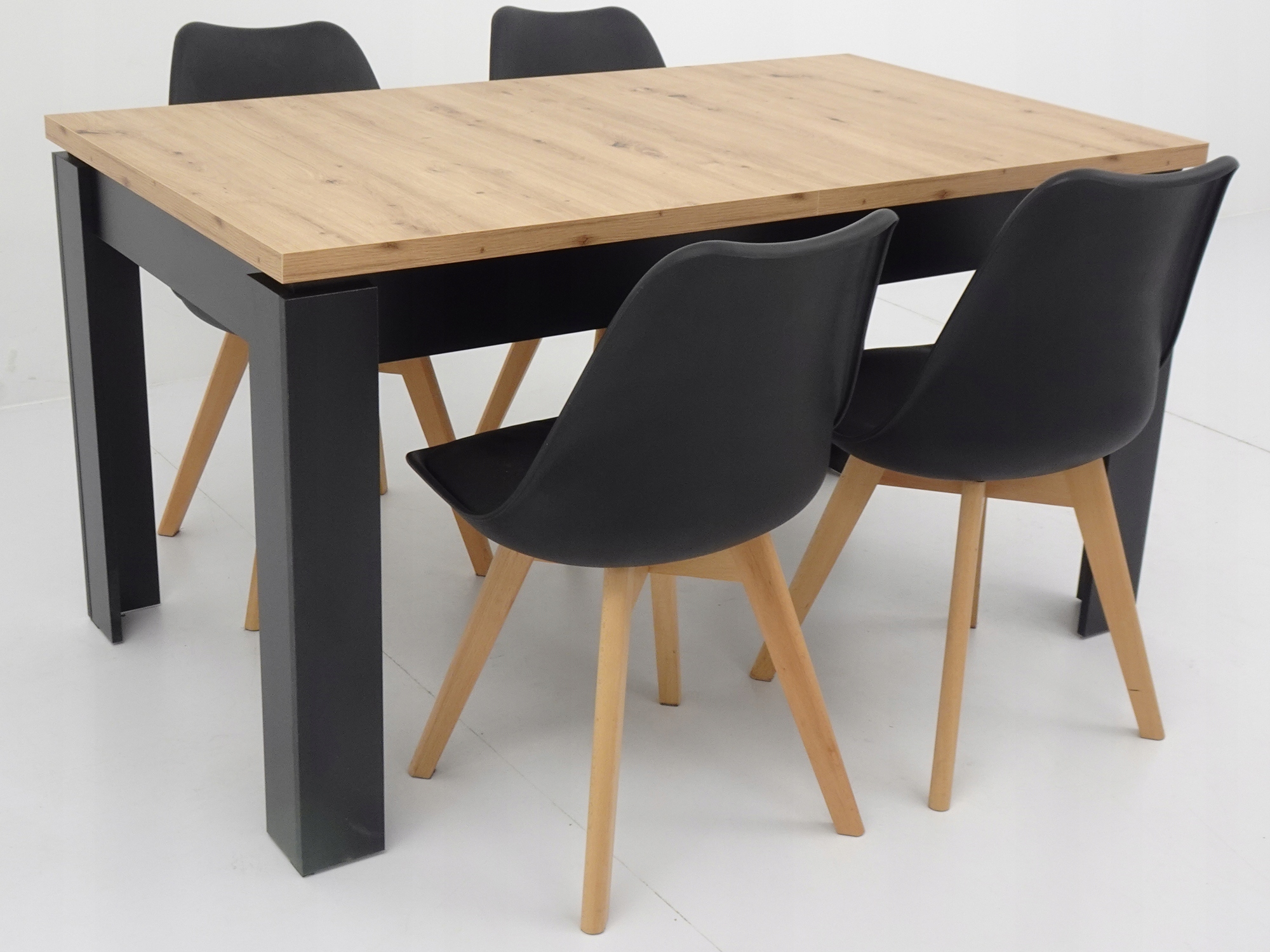 4 KRZESŁA DO JADALNI SALONU rozkładany stół 80x120 Marka Grande Meble