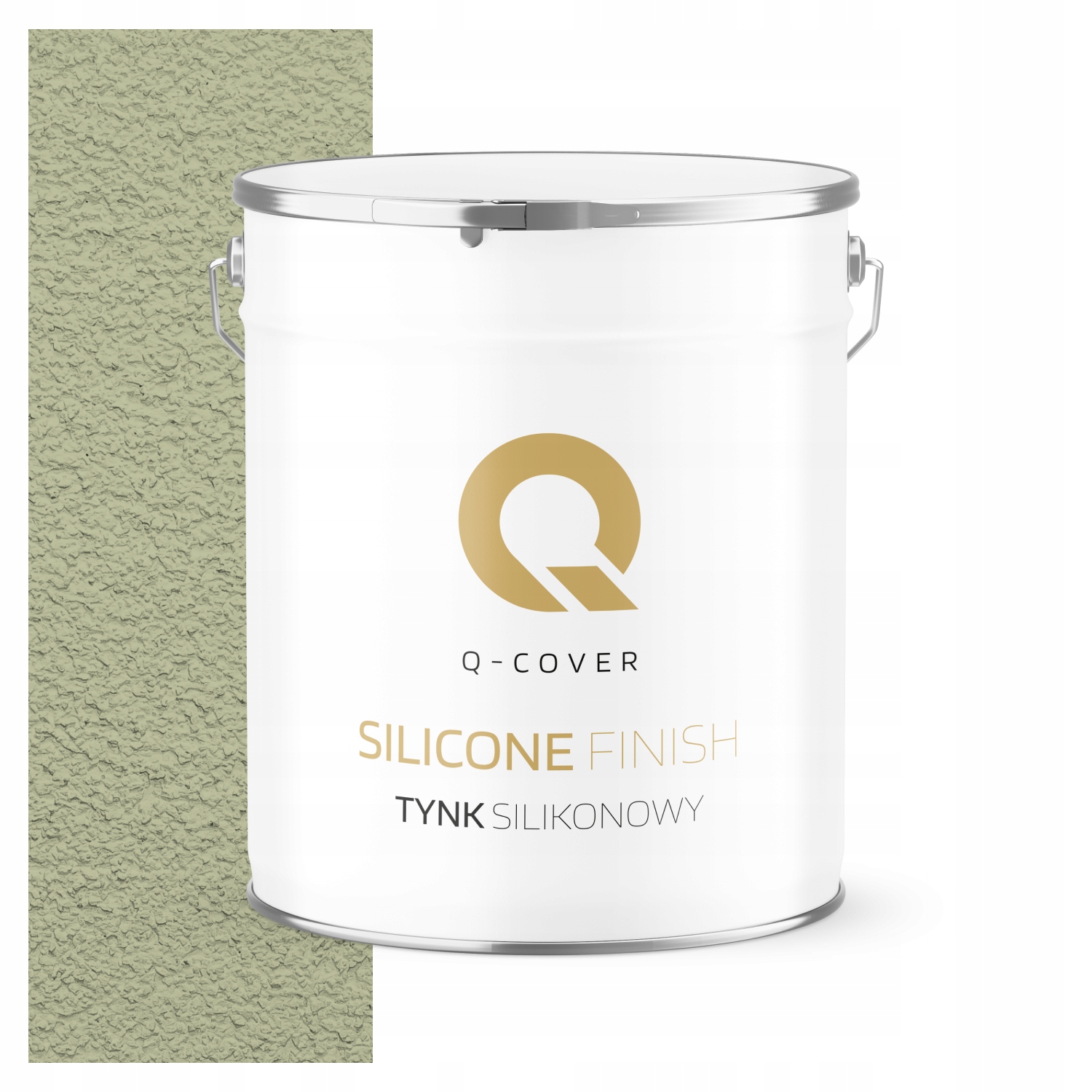 Silikonová Fasádní Omítka Zelená Světlá F483 7 Kg Beránek Granulace 1.0 mm