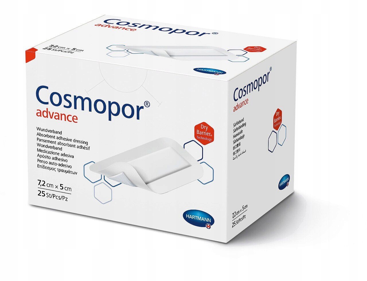 

Hartmann Cosmopor Advance 7,2 x 5 cm 25 szt.