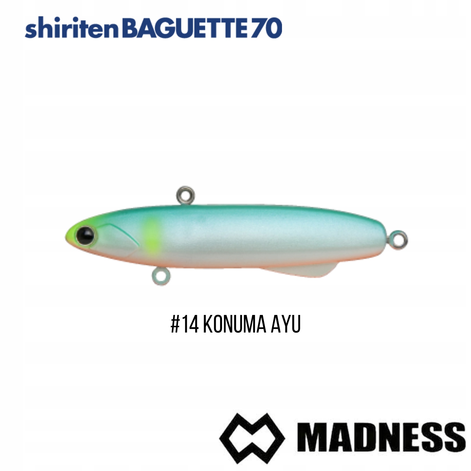 Wobler Madness Shiriten BAGUETTE70 #14 Konuma Ayu (70 mm; 17 g)