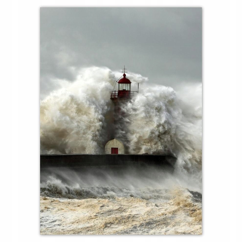 

Naklejki 50x70 Latarnia morska Sztorm