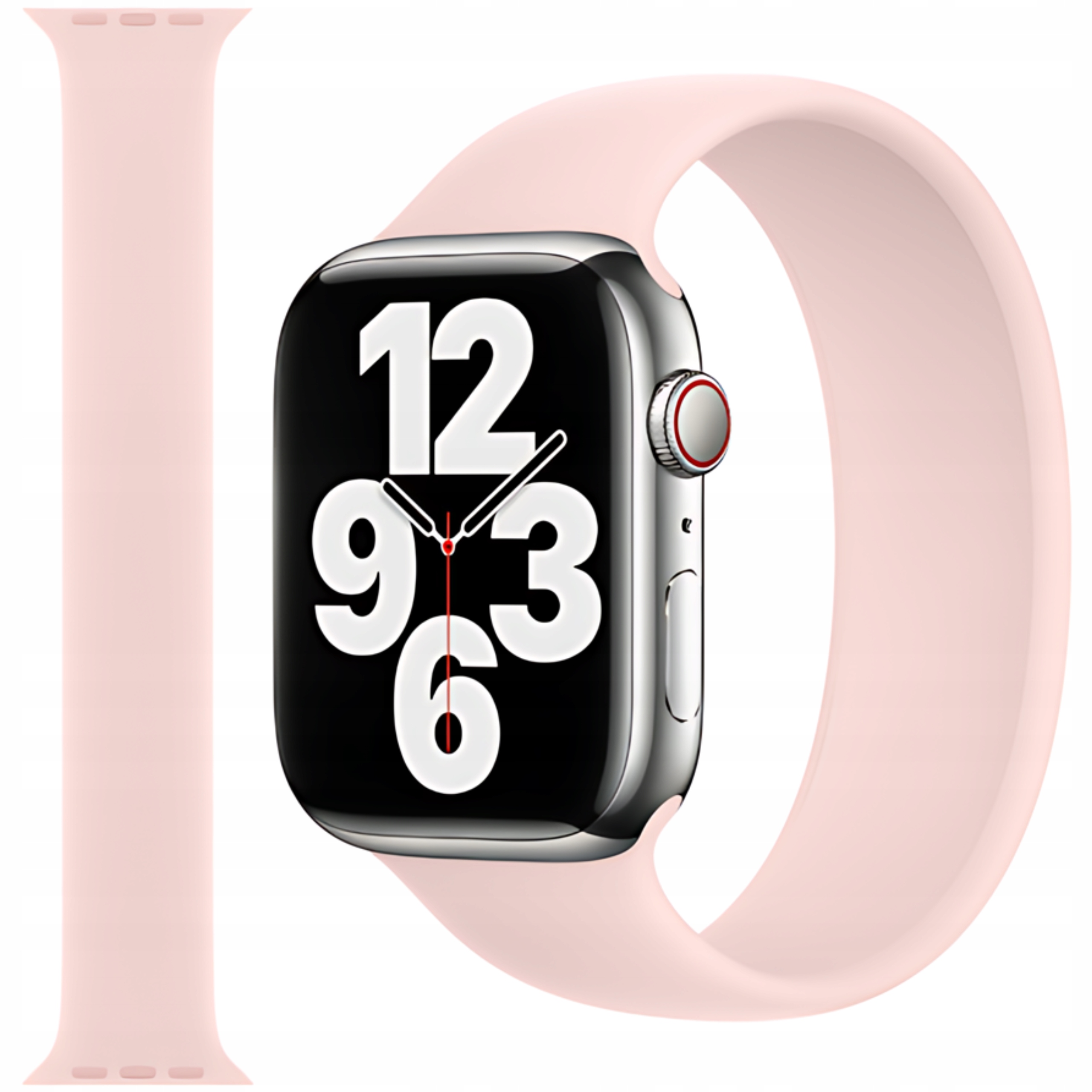 Apple Watch 42/44/45/49 mm Pasek Solo Loop Chalk Pink (rozm. 8)