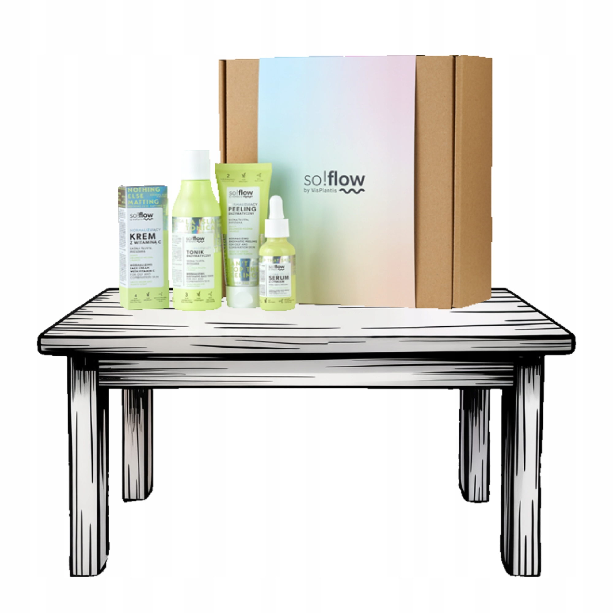 Zestaw kosmetyków so!flow pielęgnacja skóra cera tłusta mieszana