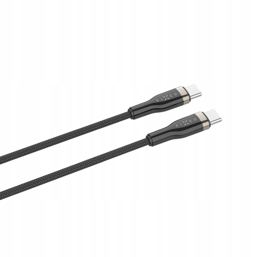 Fixed Kabel w oplocie Usb-c/usb-c, 2m, 100W FIXDB-CC2-BK