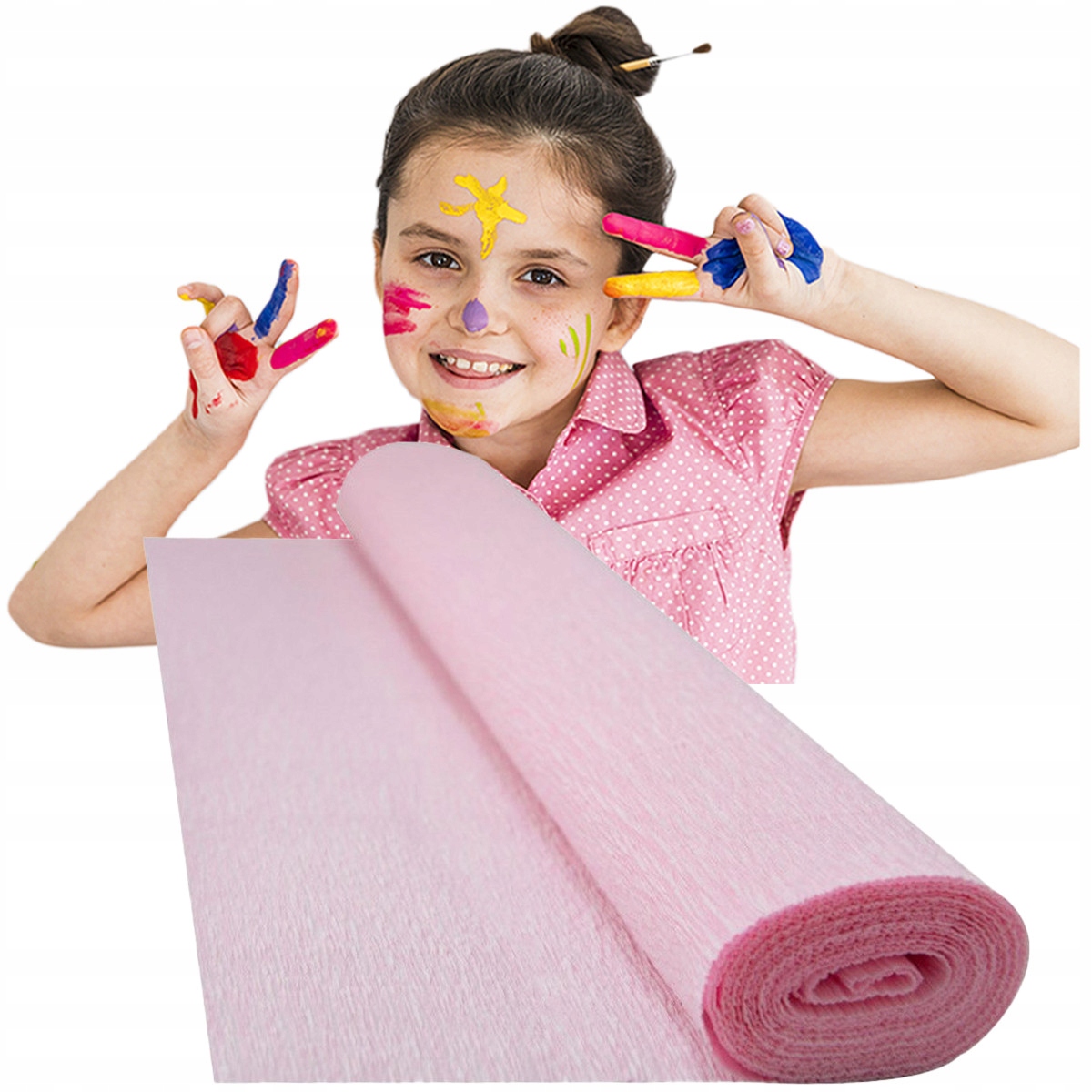 BIBUŁA KREPINA MARSZCZONA RÓŻOWA INTENSYWNE KOLORY