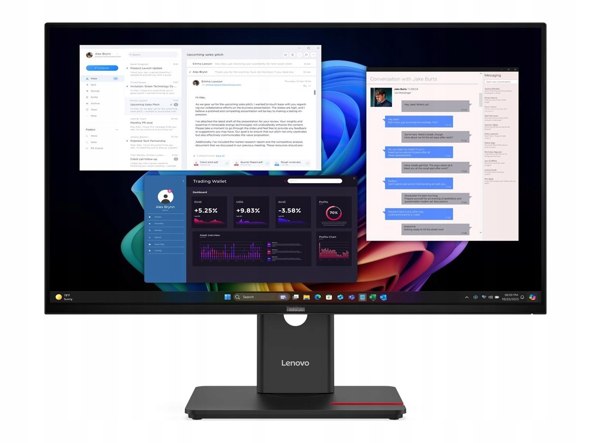Lenovo ThinkVision T27UD-40 27 3840x2160/HDMI/3Y Warranty