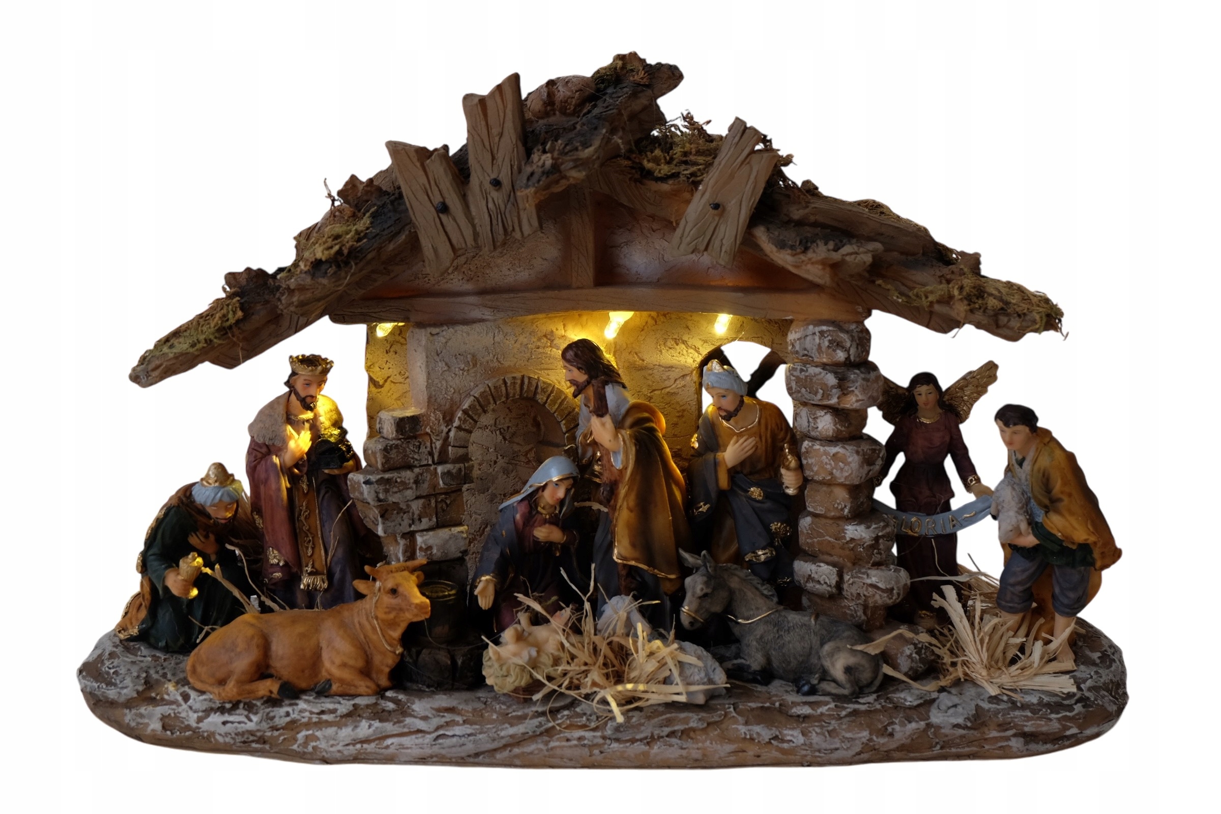 SZOPKA BOŻONARODZENIOWA STAJENKA Z FIGURKAMI LED Kod producenta 28232