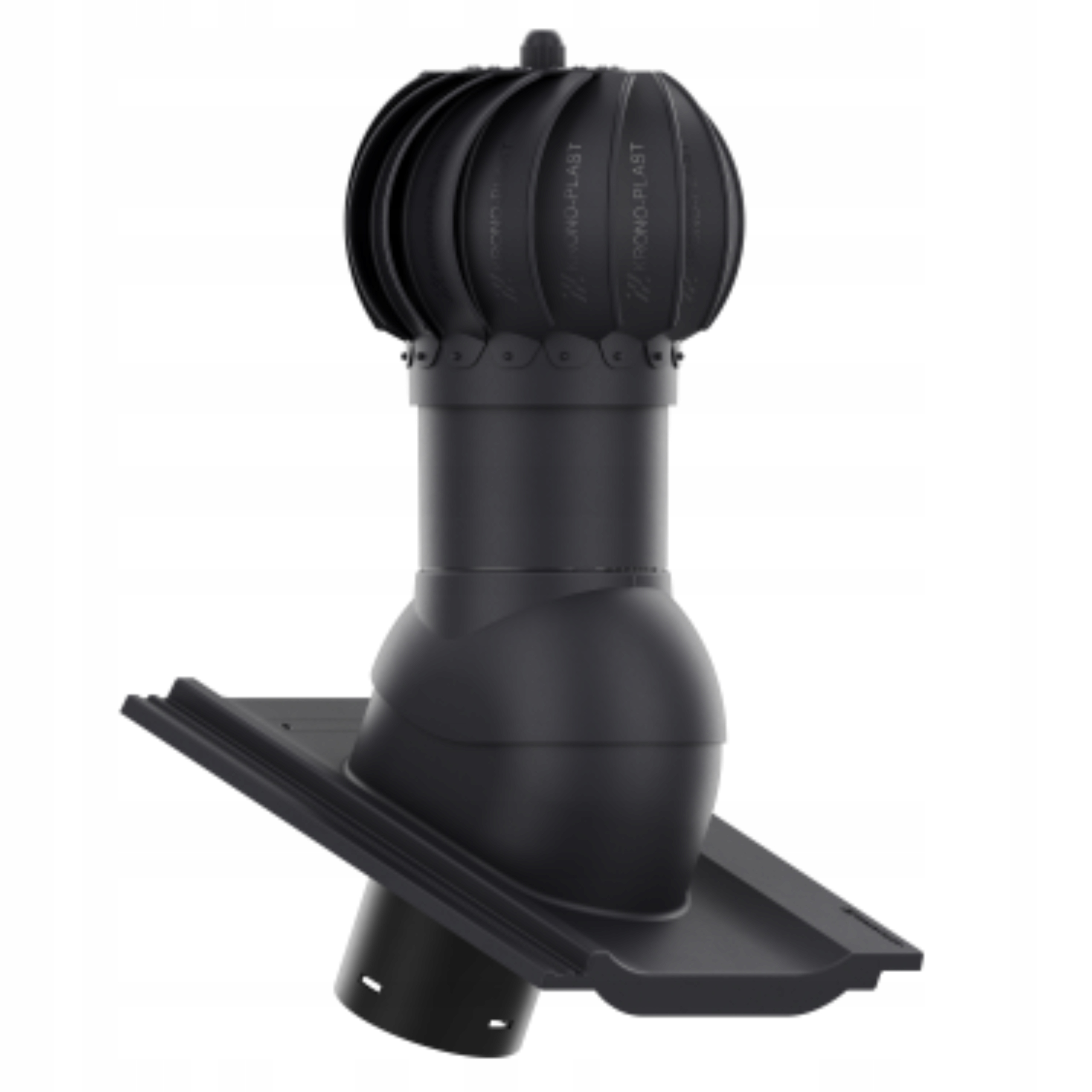 Rotační kulový Větrací komín , průměr 125 cm, Creaton Kioto Grafit Planar