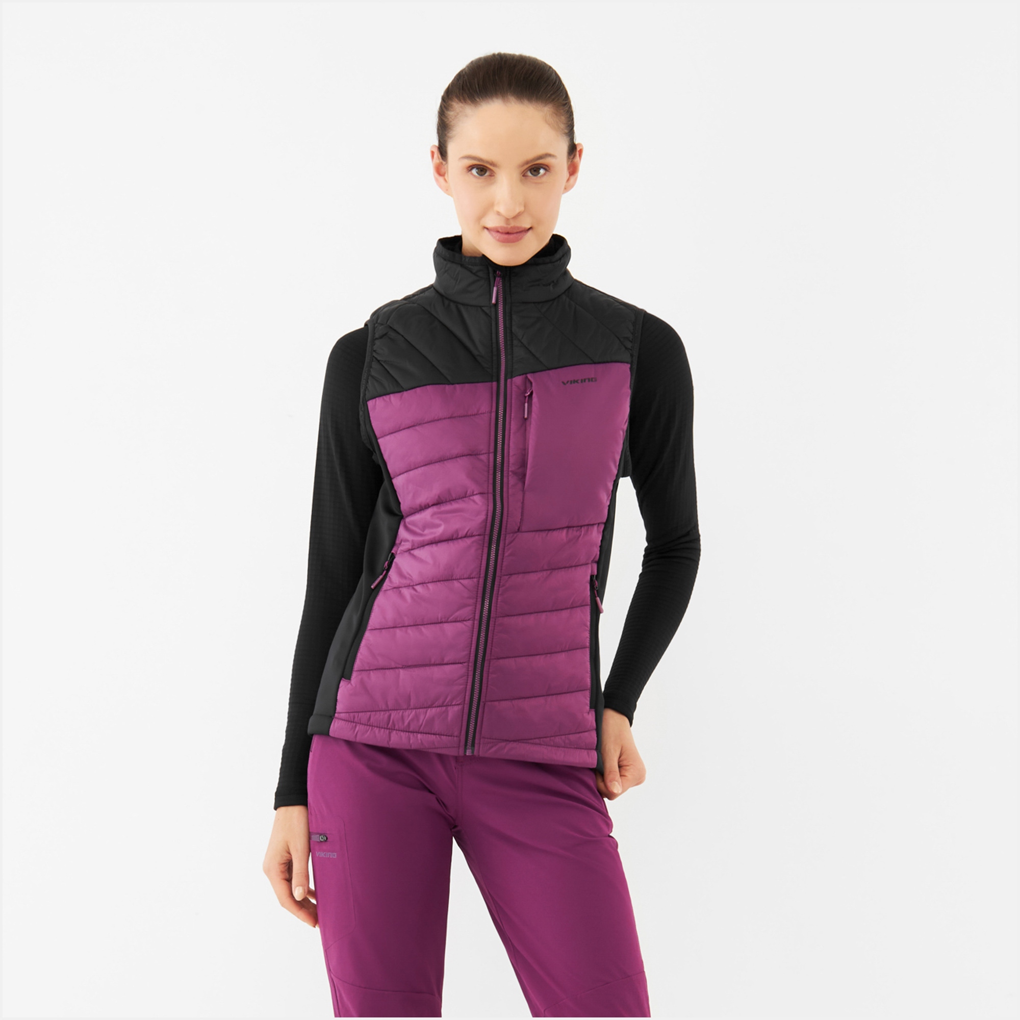 Dámská vesta Viking Blast Lady Vest Primaloft Černo-fialová