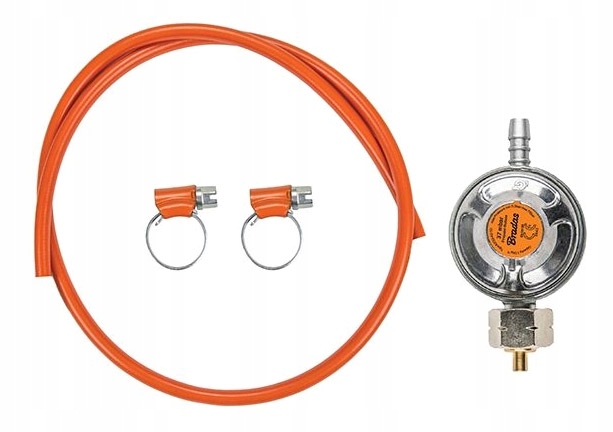 PIECYK PIEC GAZOWY NA BUTLĘ GRZEJNIK +REDUKTOR+WĄŻ Głębokość 255 mm